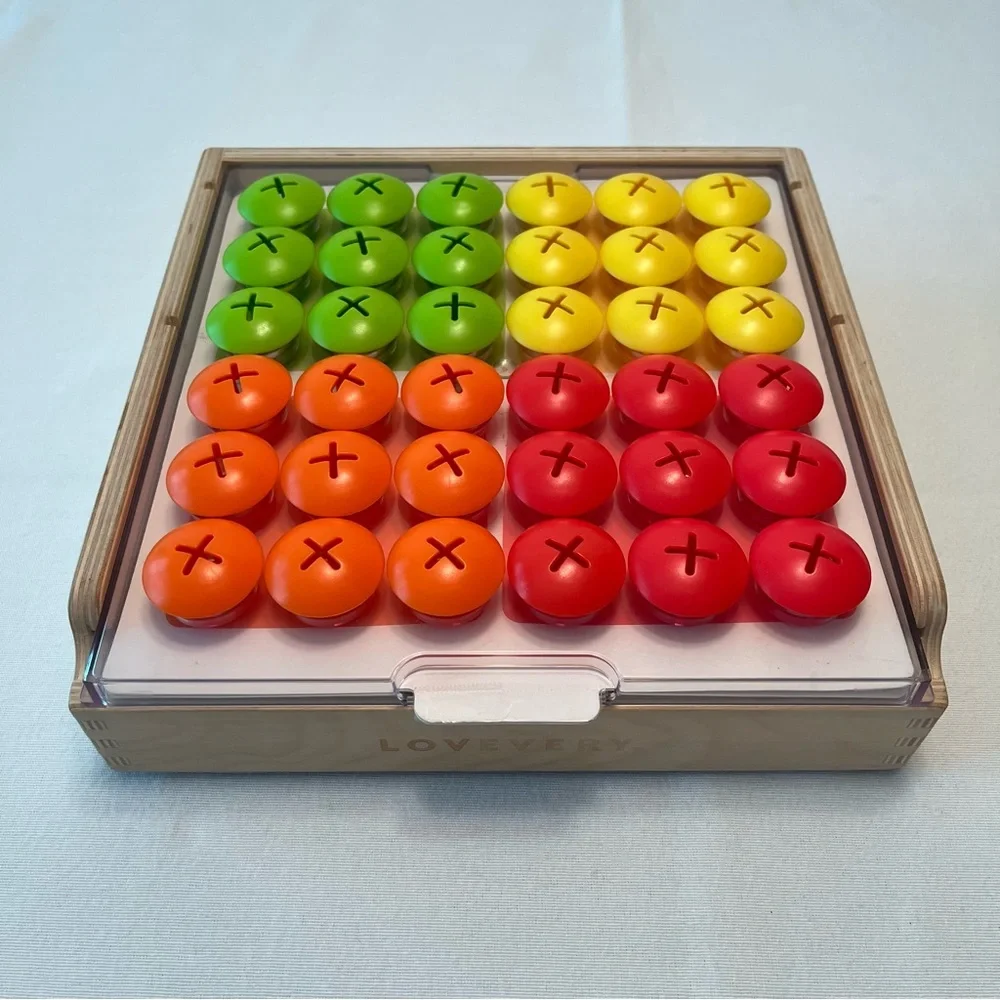 Lovevery Mosaic Button Board Set & Info Play Card Toddler Montessori Learning
